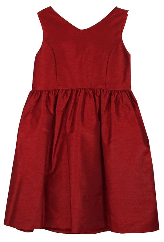 Red Taffeta Bow Dress