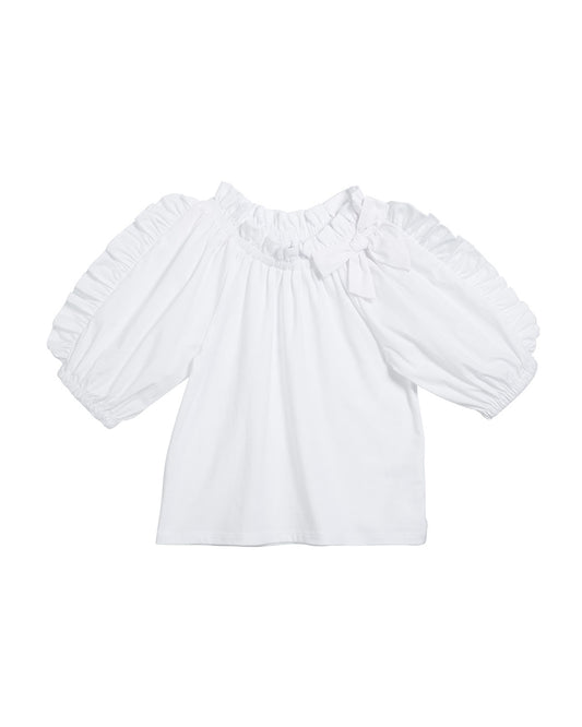White Eastyn Fit & Flare Top