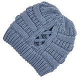 Steel Blue Knit Beanie