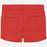 Orange Fleece Shorts