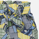 Printed Blue & Green Viscose Pants