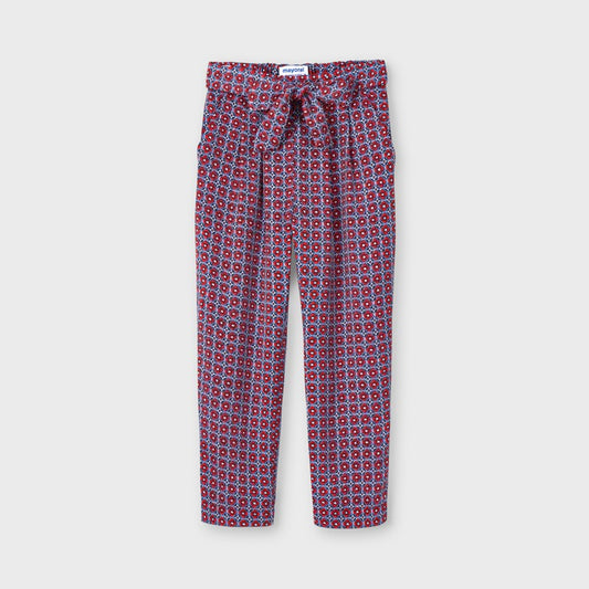 Flower printed pants