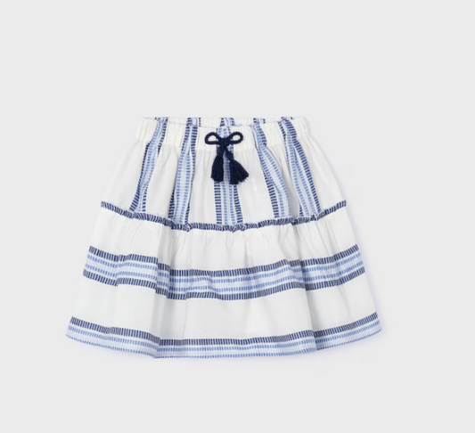 Navy Ink striped skirt