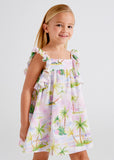 Mauve Palm Tree Dress