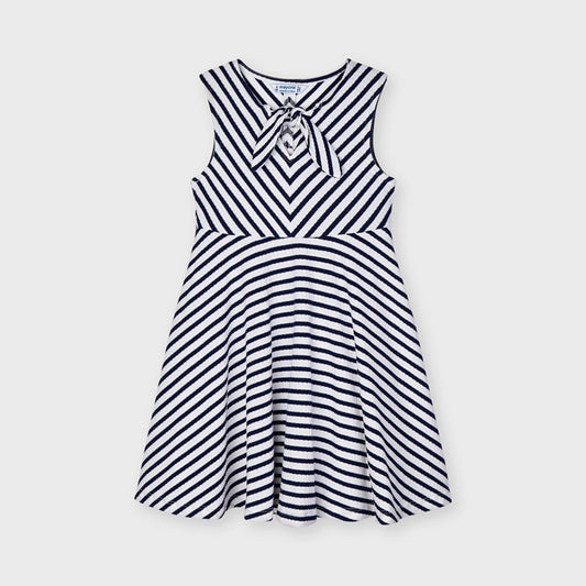 Navy and White Stripe Dress