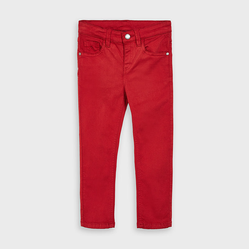 Cherry Long basic pants slim fit