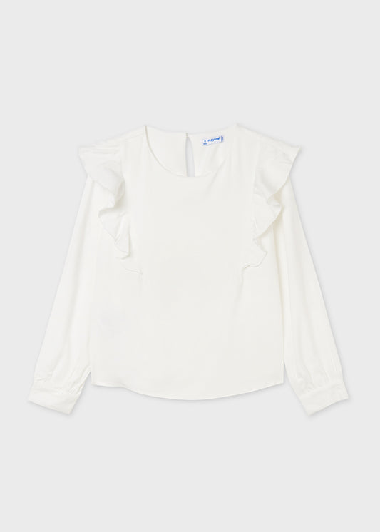 Off White Ruffle top