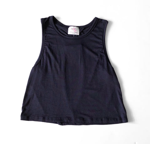 Open Back Tank Navy