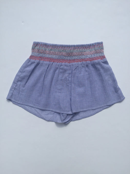 Blue Stripe Smock Shorts